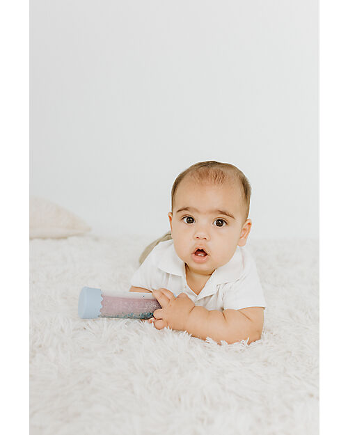 Jellystone Designs Gioco Sensoriale - Baby Calm Down Bottle - Soft Blue - con Glitter Giochi Sensoriali_