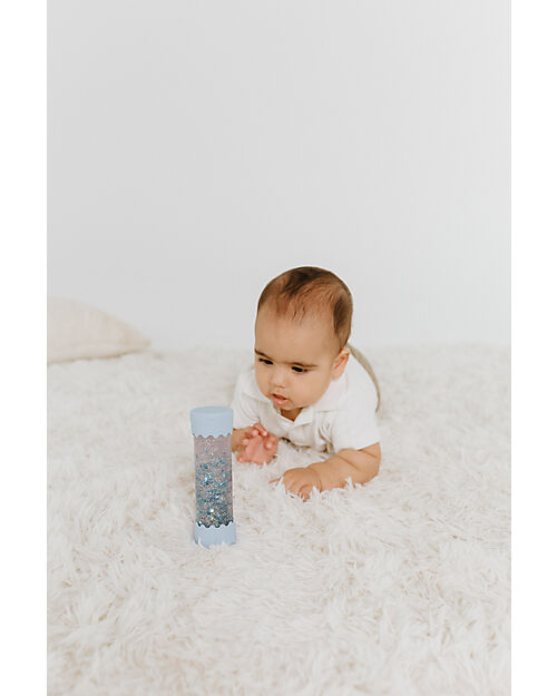 Jellystone Designs Gioco Sensoriale - Baby Calm Down Bottle - Soft Blue - con Glitter Giochi Sensoriali_
