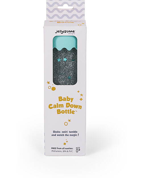 Jellystone Designs Gioco Sensoriale - Baby Calm Down Bottle - Soft Mint - con Glitter Giochi Sensoriali_