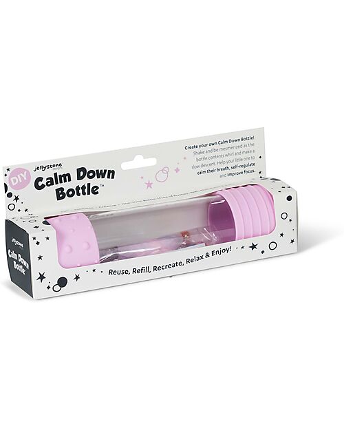 Jellystone Designs Gioco Sensoriale - DIY Calm Down Bottle - Rosa - dai 3 Anni Giochi Sensoriali_