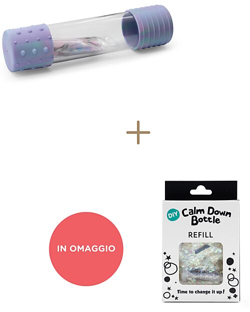 Jellystone Designs Gioco Sensoriale - DIY Calm Down Bottle - Unicorno - dai 3 Anni + Refill per Bottiglia Calm Down DIY - Glow in the Dark in OMAGGIO Giochi Sensoriali_