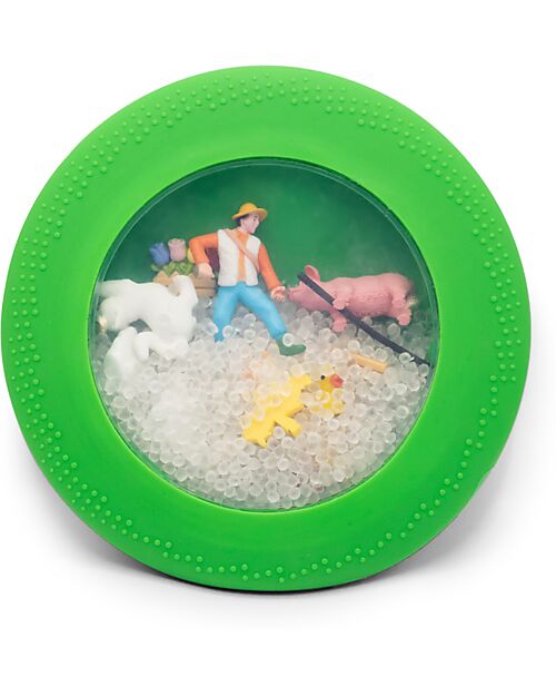 Jellystone Designs Gioco Sensoriale - Peekaboo Bag - Farm - Retro in Silicone Antiscivolo Giochi Sensoriali_