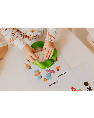 Jellystone Designs Gioco Sensoriale - Peekaboo Bag - Farm - Retro in Silicone Antiscivolo Giochi Sensoriali_