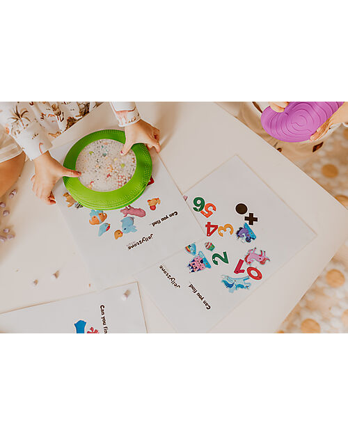 Jellystone Designs Gioco Sensoriale - Peekaboo Bag - Farm - Retro in Silicone Antiscivolo Giochi Sensoriali_