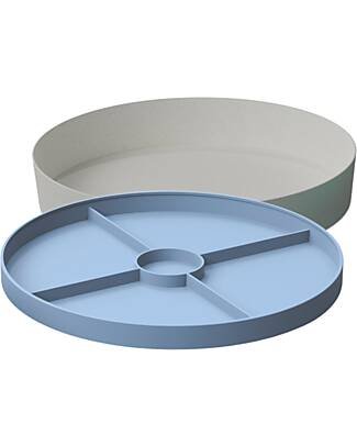 Jellystone Designs Vassoio Sensoriale 2 in 1 - Tray Play - Soft Blue - Fibra di Bambù e Melamina Giochi Sensoriali_
