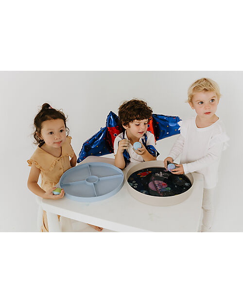 Jellystone Designs Vassoio Sensoriale 2 in 1 - Tray Play - Verde Salvia - Fibra di Bambù e Melamina Giochi Sensoriali_