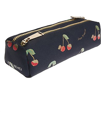 Jeune Premier Astuccio con Doppia Zip - Ciliegie - Materiale idro-repellente! Astucci