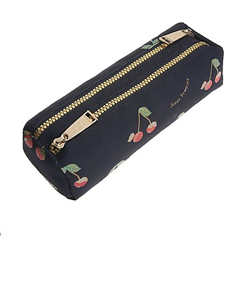 Jeune Premier Astuccio con Doppia Zip - Ciliegie - Materiale idro-repellente! Astucci