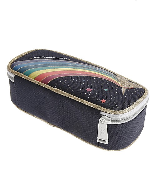 Jeune Premier Astuccio con Elastici - Unicorno Dorato - Materiale idro-repellente! Astucci per la Scuola