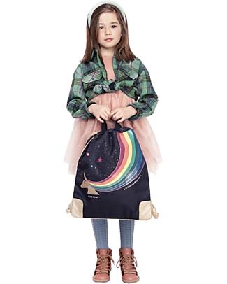 Jeune Premier Zainetto Morbido City Bag - Unicorn Gold - Blu Zaini Scuola