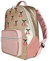 Jeune Premier Zaino Bobbie - Cherry Pompon - Rosa/Oro - Dettagli in Ecopelle Zaini Scuola