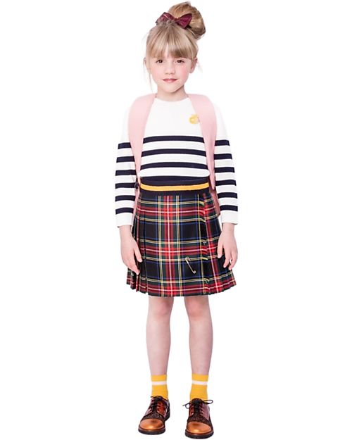 Jeune Premier Zaino Bobbie - Cherry Pompon - Rosa/Oro - Dettagli in Ecopelle Zaini Scuola