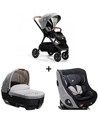 Joie Joie Signature Trio: Passeggino Finiti + Navicella Calmi R129 + Seggiolino Auto i-Harbour Passeggini Trio e Duo