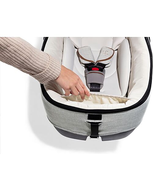Joie  Navicella Calmi Oyster + I-Base Isofix Rotante Encore  Carrozzine e Navicelle