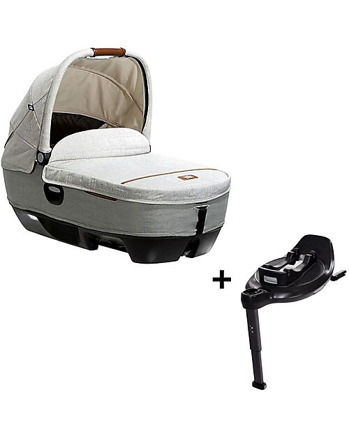 Joie  Navicella Calmi Oyster + I-Base Isofix Rotante Encore  Carrozzine e Navicelle