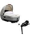 Joie  Navicella Calmi Oyster + I-Base Isofix Rotante Encore  Carrozzine e Navicelle