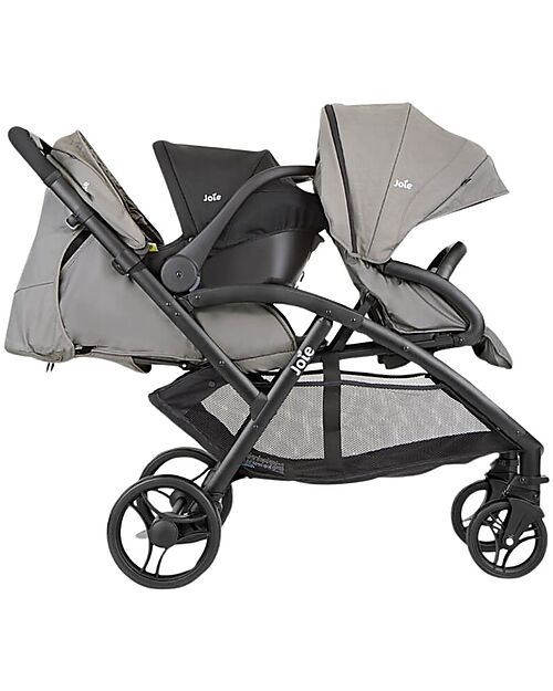 Joie Passeggino Fratellare Evalite Duo - Pebble - dalla Nascita ai 15kg Passeggini Gemellari