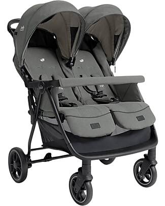 Joie Passeggino Gemellare/Fratellare Estrella - Evergreen - con Parapioggia Incluso Passeggini Gemellari