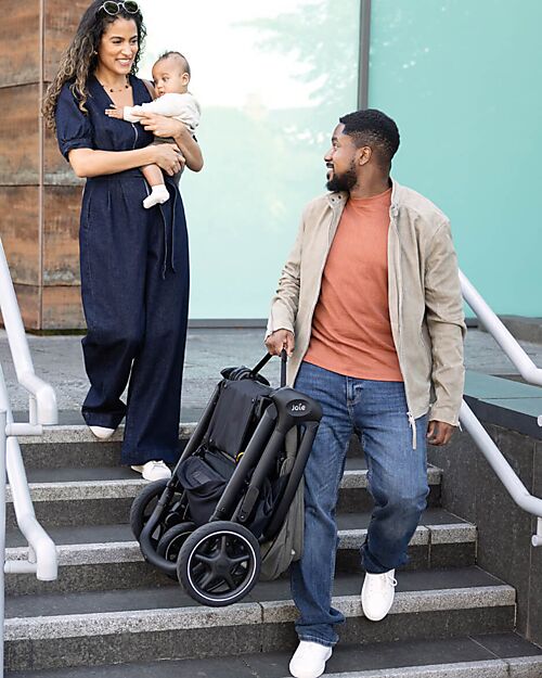 Joie Passeggino Parcel LX - Ebony - Parapioggia e Adattatori Inclusi Passeggini Classici