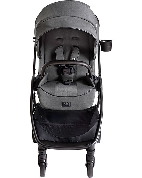 Joie Passeggino Valora 4 in 1 - Ebony - Compatto, Reversibile con Parapioggia e Adattatori - dalla Nascita fino a 22 kg Passeggini Classici