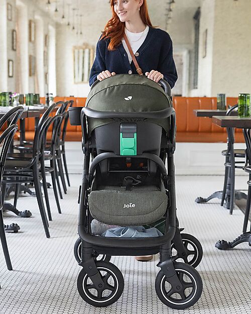 Joie Passeggino Versadrift 4 in 1 con Ruote a 360° - Verde – Reversibile, dalla Nascita fino a 22 kg Passeggini Classici