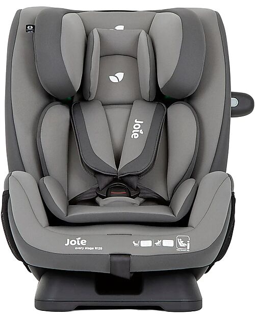 Joie Seggiolino Auto Everystage R129 - Cobblestone - dalla Nascita ai 12 Anni - Reclinabile 6 Posizioni Seggiolini Auto Gruppo 1/2/3
