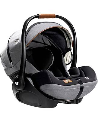 Joie Seggiolino Auto I-Harbour + Base Rotante Encore - Carbon - dalla Nascita Fino ai 105cm! Seggiolini Auto Gruppo 0+/1