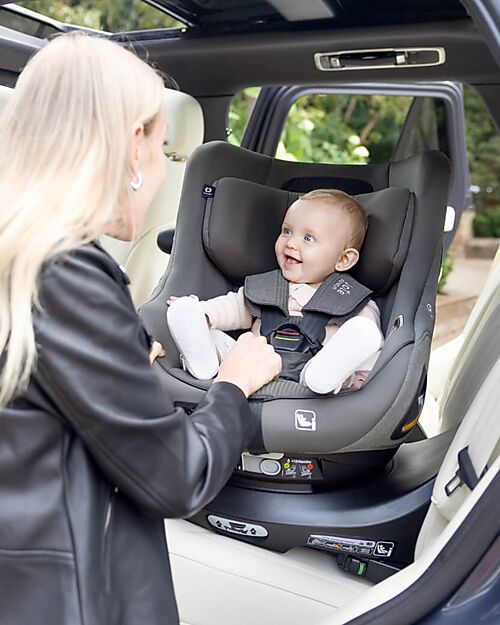 Joie Seggiolino Auto i-Harbour + i-Base Encore - Eclipse - Gruppo 0+/1 - Rotativo i-Size Seggiolini Auto Gruppo 0+/1