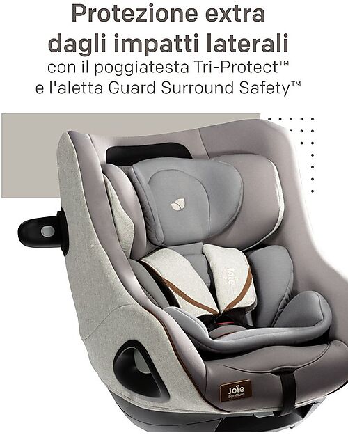 Joie Seggiolino Auto i-Harbour - Rotativo - Carbon - Fino ai 4 anni! Seggiolini Auto Gruppo 0+/1