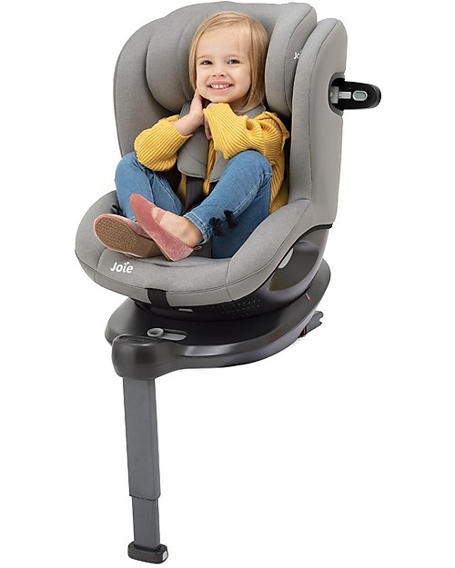 Joie Seggiolino Auto I-Spin 360 - Gray Flannel - dalla Nascita con Rotazione! Seggiolini Auto Gruppo 0+/1