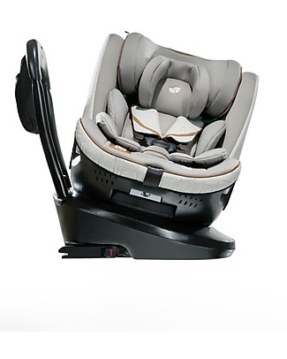Joie Seggiolino Auto i-Spin Grow Signature - Oyster - da 0 a 7 anni - Ruota e Protegge dalla Nascita! Seggiolini Auto Gruppo 1/2/3