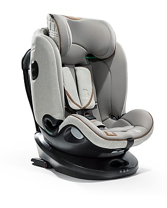 Joie Seggiolino Auto i-Spin Grow Signature - Oyster - da 0 a 7 anni - Ruota e Protegge dalla Nascita! Seggiolini Auto Gruppo 1/2/3