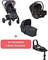 Joie Trio Chrome - Ember - Passeggino, Navicella e Ovetto + i-Base Advance In Omaggio! Passeggini Trio e Duo