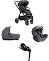 Joie Trio Finiti - Passeggino + Navicella Calmi R129 + Ovetto I-Level Pro + Base Encore - Ebony Passeggini Trio e Duo