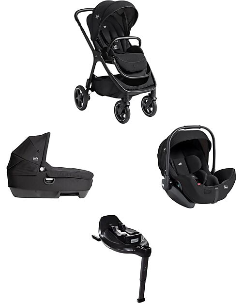 Joie Trio Finiti - Passeggino + Navicella Calmi R129 + Ovetto I-Level Pro + Base Encore - Eclipse Passeggini Trio e Duo