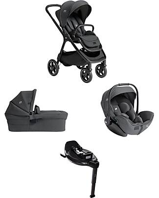 Joie Trio Finiti - Passeggino + Navicella Ramble XL + Ovetto I-Level Pro + Base Encore - Ebony Passeggini Trio e Duo