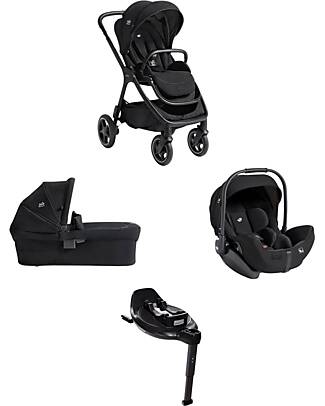 Joie Trio Finiti - Passeggino + Navicella Ramble XL + Ovetto I-Level Pro + Base Encore - Eclipse Passeggini Trio e Duo