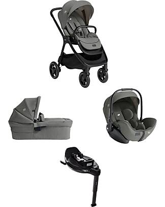 Joie Trio Finiti - Passeggino + Navicella Ramble XL + Ovetto I-Level Pro + Base Encore - Evergreen Passeggini Trio e Duo