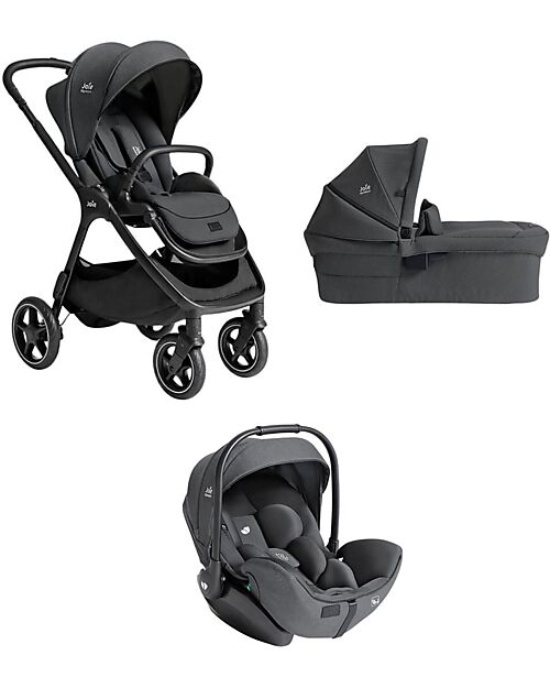 Joie Trio Finiti - Passeggino + Navicella Ramble XL + Ovetto I-Level Pro - Ebony Passeggini Trio e Duo