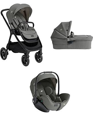 Joie Trio Finiti - Passeggino + Navicella Ramble XL + Ovetto I-Level Pro - Evergreen Passeggini Trio e Duo