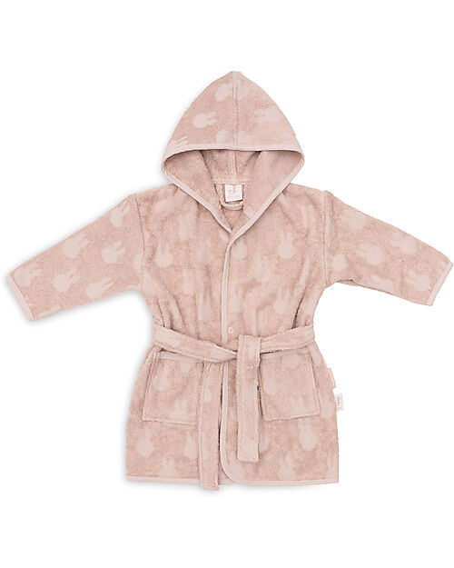 Jollein Accappatoio in Spugna - Miffy Jacquard - Rosa Accappatoi e Asciugamani