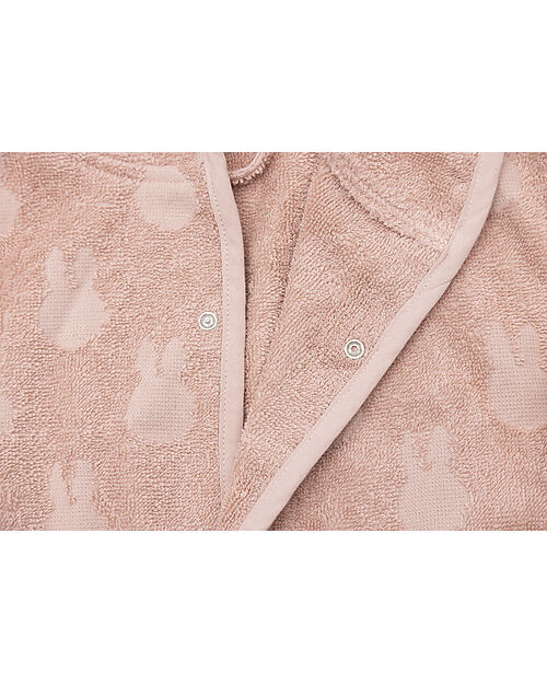 Jollein Accappatoio in Spugna - Miffy Jacquard - Rosa Accappatoi e Asciugamani