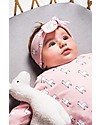 Jollein Baby Fascia per Capelli con Fiocco Lama, Rosa - Cotone Biologico Accessori per Capelli
