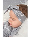 Jollein Baby Fascia per Capelli con Fiocco Polipo, Pacco da 2 (Rosa/Grigio) - 100% cotone biologico Accessori per Capelli