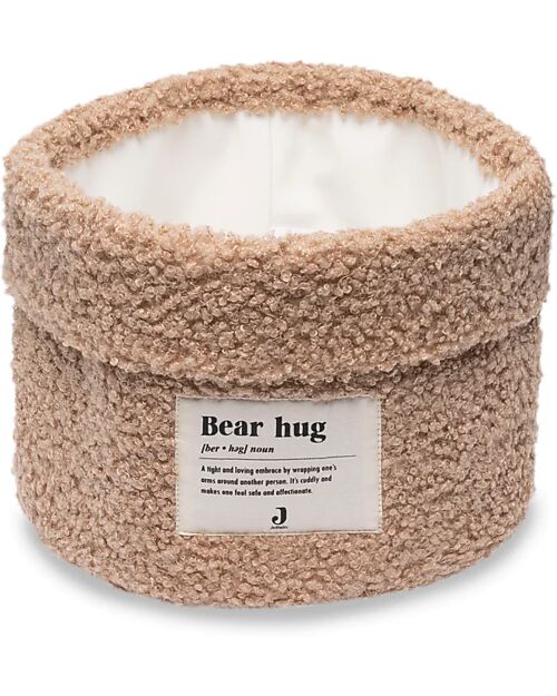 Jollein Cestino Portaoggetti - 18x14cm - Teddy - Biscotto Contenitori Portaoggetti