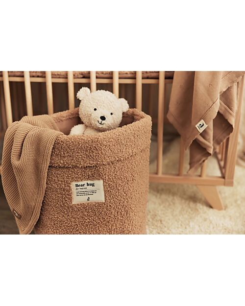 Jollein Cesto Portaoggetti - Boucle - Biscotto - Teddy Contenitori Portaoggetti