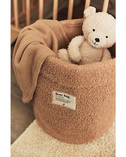 Jollein Cesto Portaoggetti - Boucle - Biscotto - Teddy Contenitori Portaoggetti