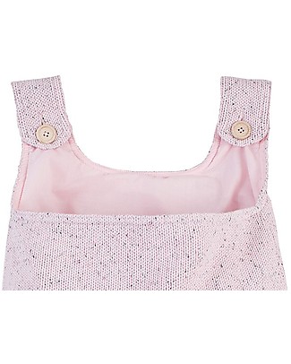 Jollein Contenitore da Appendere, Lavorato a Maglia - Rosa con Stampa a Coriandoli Contenitori Porta Giochi