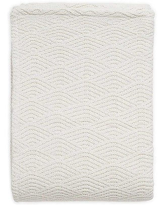 Jollein Coperta Bianco Panna - River Knit - 75x150 cm Coperte