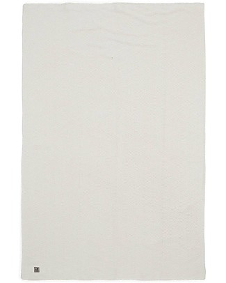 Jollein Coperta Bianco Panna - River Knit - 75x150 cm Coperte